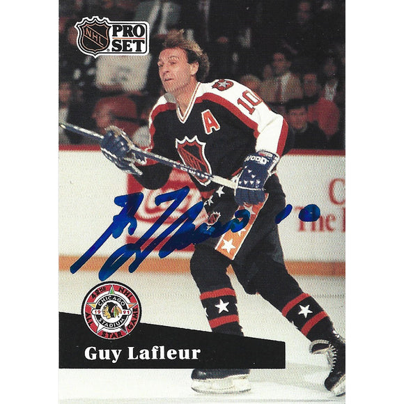 Guy Lafleur Autographed 1991 NHL All-Star Game Puck - NHL Auctions