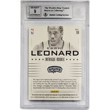 Kawhi Leonard San Antonio Spurs 2012-13 Panini Intrigue Rookie Card - BGS 8.5 - #90/149