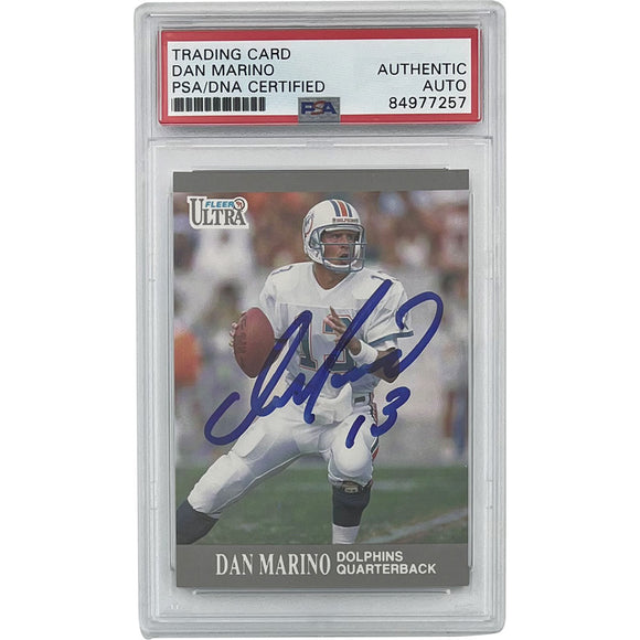 Dan Marino Autographed 1991 Fleer Ultra Football Card