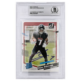 Bijan Robinson Autographed Atlanta Falcons 2023 Donruss Rated Rookie #305 Football Card