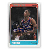 Dennis Rodman Autographed 1988 Fleer Basketball #43 Autographed Rookie Card