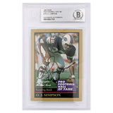 O.J. Simpson Autographed Buffalo Bills 1995 Enor Pro Football HOF #175 Football Card