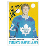 Darryl Sittler Autographed 1970 O-Pee-Chee #218 Rookie Card - EX-MT (O/C)
