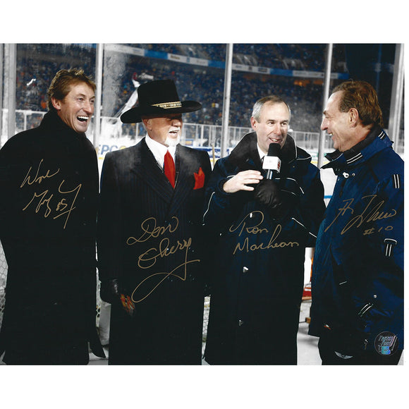 Gretzky/Cherry/MacLean/Lafleur Autographed 8X10 Combo Photo