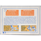 Nolan Ryan/Tom Seaver (deceased) Autographed New York Mets "1967 Rookie Pitchers" 12X17 Baseball Card Lithograph