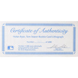 Nolan Ryan/Tom Seaver (deceased) Autographed New York Mets "1967 Rookie Pitchers" 12X17 Baseball Card Lithograph