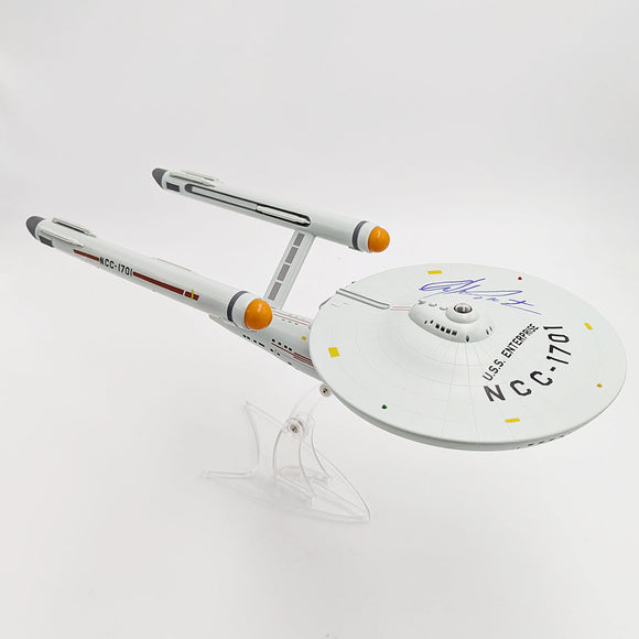 William Shatner Autographed Model U.S.S. Enterprise 18