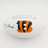 Ja'Marr Chase Autographed Cincinnati Bengals Logo Football