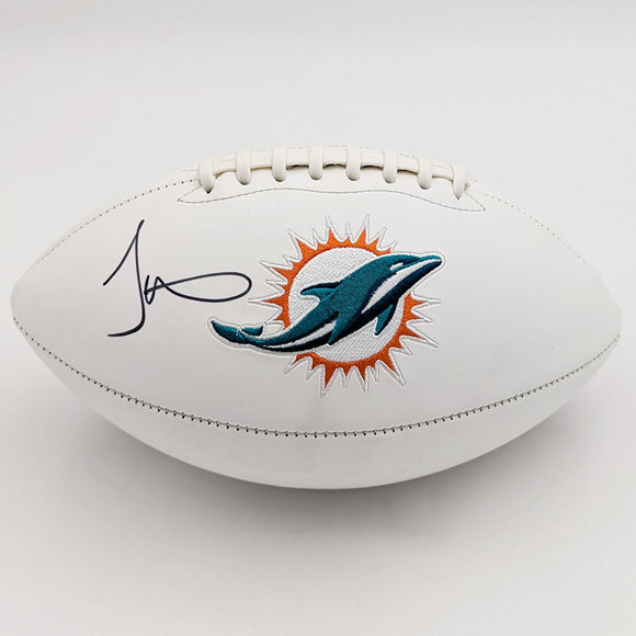 Tyreek Hill Autographed Miami Dolphins Logo Football