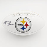 Lynn Swann Autographed Pittsburgh Steelers Logo Football