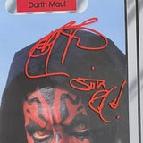 Ray Park Autographed "Star Wars: The Phanton Menace" 12" Darth Maul Figure