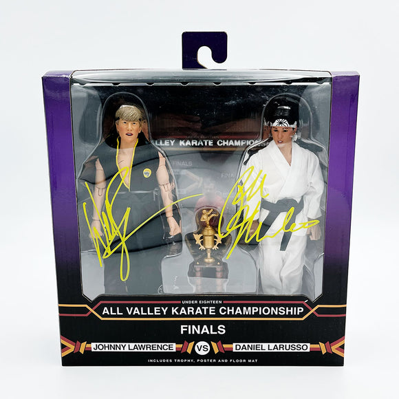 Ralph Macchio/William Zabka Autographed 'Karate Kid' 2-Pack Action Figures