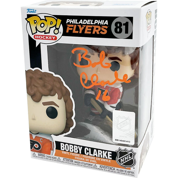 Bobby Clarke Autographed Philadelphia Flyers Funko Pop! Figure