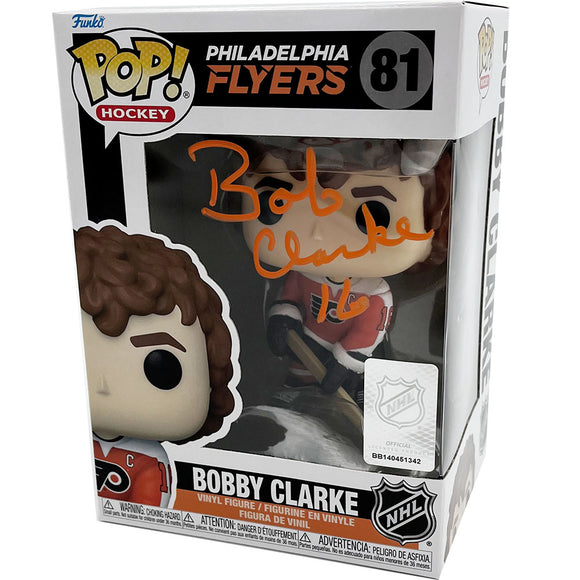 Bobby Clarke Autographed Philadelphia Flyers Funko Pop! Figure