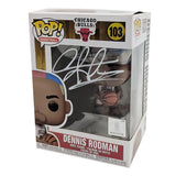 Dennis Rodman Autographed Chicago Bulls Funko Pop! Figure (White)