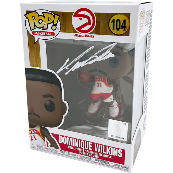 Dominique Wilkins Autographed Atlanta Hawks Funko Pop! Figure
