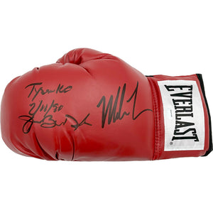 Mike Tyson/James "Buster" Douglas Autographed Boxing Glove w/Inscription
