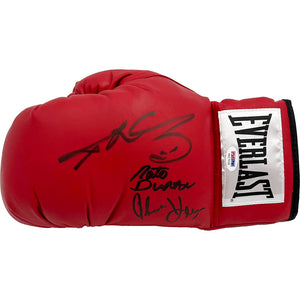 "Sugar" Ray Leonard, Roberto Duran, Thomas Hearns Autographed Boxing Glove