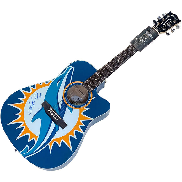 Dan Marino Autographed Miami Dolphins Woodrow Acoustic Guitar