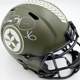 Jerome Bettis Autographed Pittsburgh Steelers "Salute to Service" Replica Helmet