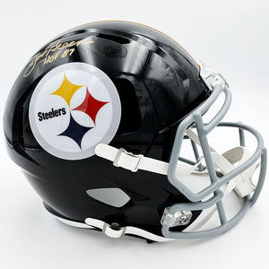 Joe Greene Autographed Pittsburgh Steelers Throwback Replica Helmet w/HOF '87