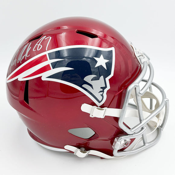 Rob Gronkowski Autographed New England Patriots Flash Replica Helmet