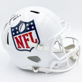 Warren Moon Autographed NFL Shield Helmet w/"HOF '06"