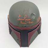 Temuera Morrison Autographed Star Wars Black Series Boba Fett Re-Armored Helmet