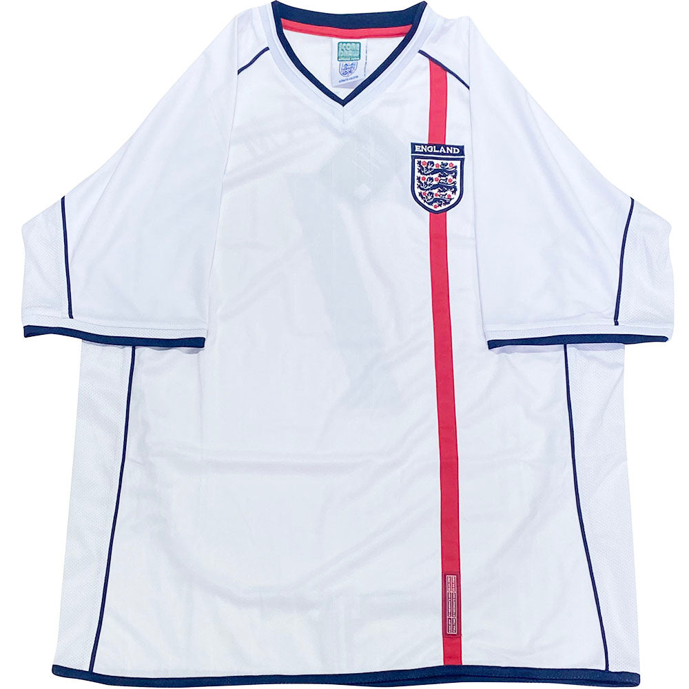 David Beckham Autographed 2002 England Replica Home Jersey