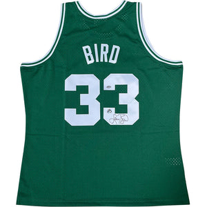 Larry Bird Autographed Boston Celtics Mitchell & Ness Swingman Replica Jersey