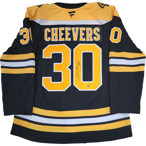 Gerry Cheevers Autographed Boston Bruins Pro Jersey