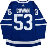 Easton Cowan Autographed Toronto Maple Leafs Pro Jersey