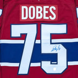 Jakub Dobes Autographed Montreal Canadiens Pro Jersey