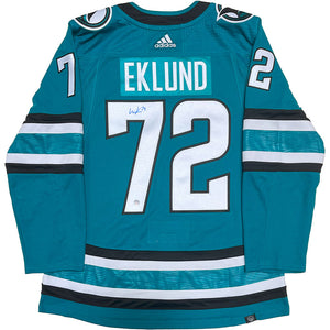 William Eklund Autographed San Jose Sharks Pro Jersey