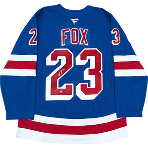 Adam Fox Autographed New York Rangers Pro Jersey