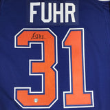 Grant Fuhr Autographed Edmonton Oilers Pro Jersey