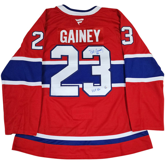 Bob Gainey Autographed Montreal Canadiens Pro Jersey