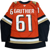 Cutter Gauthier Autographed Anaheim Ducks Pro Jersey