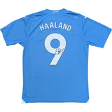 Erling Haaland Autographed 2023-24 Manchester City Replica Home Jersey