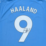 Erling Haaland Autographed 2023-24 Manchester City Replica Home Jersey