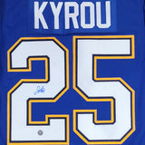 Jordan Kyrou Autographed St. Louis Blues Pro Jersey