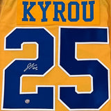 Jordan Kyrou Autographed St. Louis Blues Reverse Retro Pro Jersey