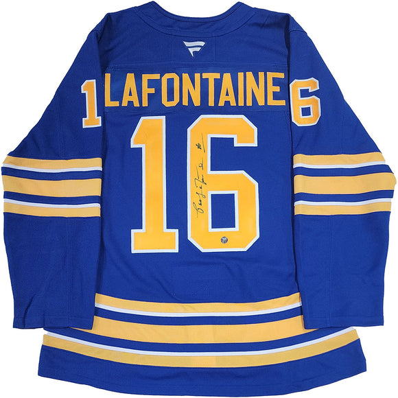 Pat LaFontaine Autographed Buffalo Sabres Pro Jersey