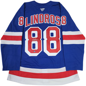 Eric Lindros Autographed New York Rangers Pro Jersey