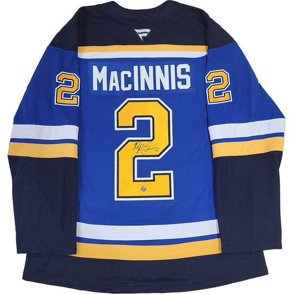 Al MacInnis Autographed St. Louis Blues Pro Jersey