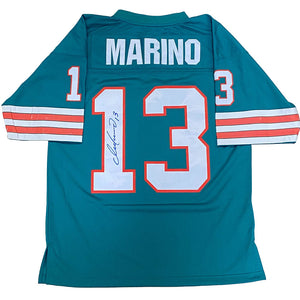 Dan Marino Autographed Vintage Miami Dolphins Jersey (Teal)