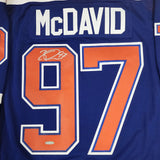 Connor McDavid Autographed Edmonton Oilers Pro Jersey - UDA (Blue)