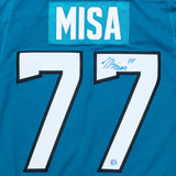 Michael Misa Autographed San Jose Sharks Pro Jersey