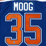 Andy Moog Autographed Edmonton Oilers Pro Jersey