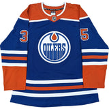 Andy Moog Autographed Edmonton Oilers Pro Jersey